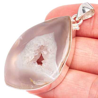 Geode Slice Pendant 1 7/8" (925 Sterling Silver) P40620