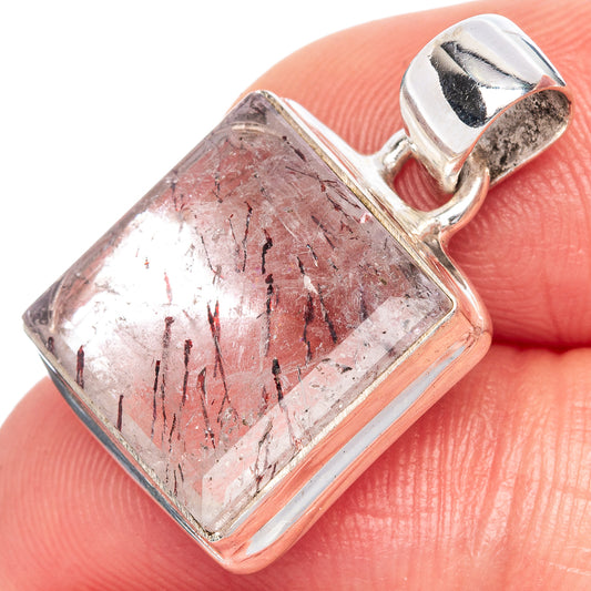 Rare Cacoxenite Pendant 1" (925 Sterling Silver) P41626