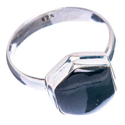 Black Onyx Dainty Ring Size 6.75 (925 Sterling Silver) R146881