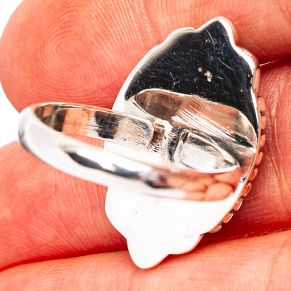 Southwestern Style Mosaic Opal Ring Size 9 Adjustable (.925 Sterling Silver)