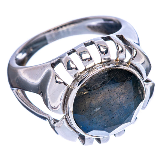 Large Labradorite Ring Size 8 (925 Sterling Silver) R146478