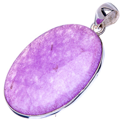 Purple Chalcedony Pendant 1 3/4" (925 Sterling Silver) P42871