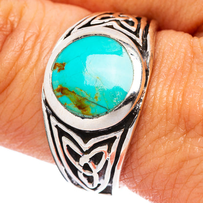 Rare Arizona Turquoise Ring Size 9.5 (925 Sterling Silver) R4529