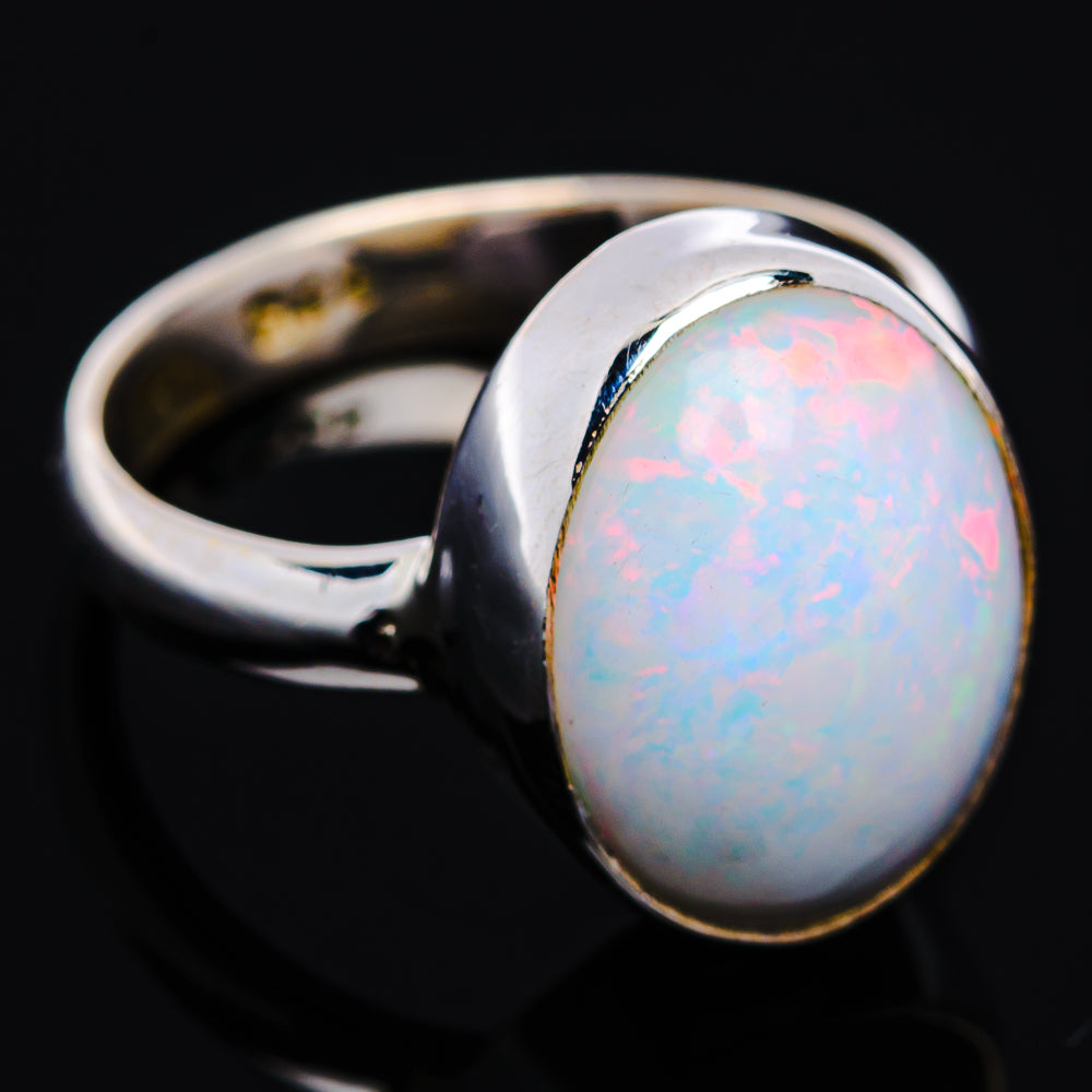 Premium Ethiopian Opal Ring Size 6 Adjustable (.925 Sterling Silver)