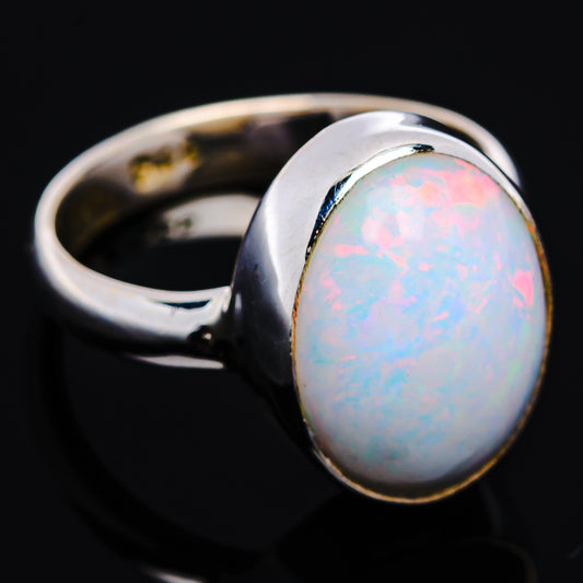 Premium Ethiopian Opal Ring Size 6 Adjustable (.925 Sterling Silver)