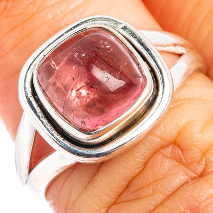 Rare Pink Tourmaline Ring Size 6 (.925 Sterling Silver)