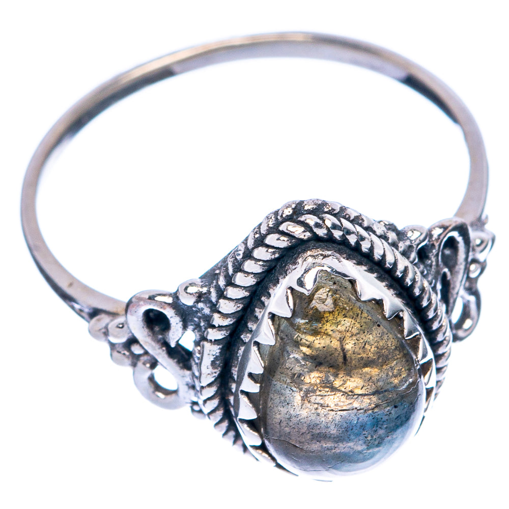 Labradorite Dainty Ring Size 5 (925 Sterling Silver) R145463