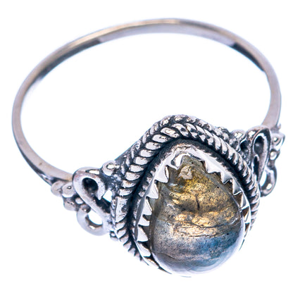 Labradorite Dainty Ring Size 5 (925 Sterling Silver) R145463