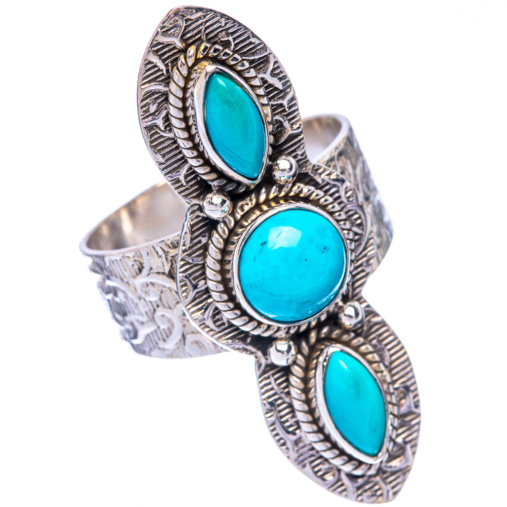 Large Sleeping Beauty Turquoise Ring Size 9 (925 Sterling Silver) R144948