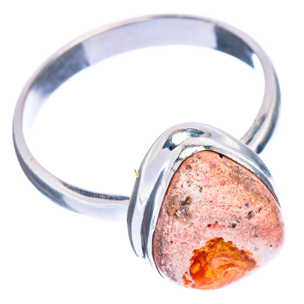 Rare Mexican Fire Opal Ring Size 10 (925 Sterling Silver) R1126