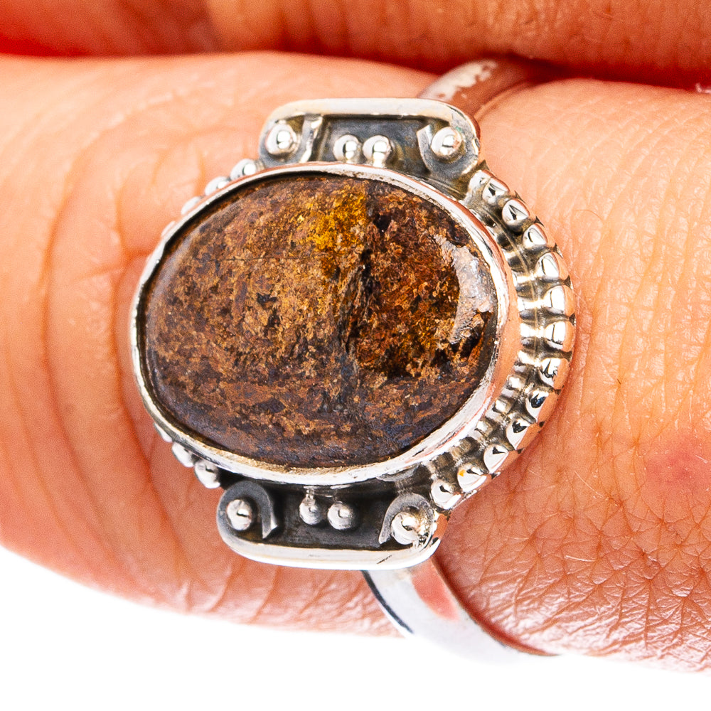Bronzite Ring Size 8 (925 Sterling Silver) R8211