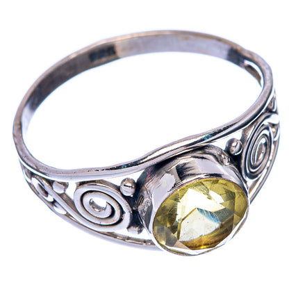 Faceted Citrine Dainty Ring Size 7 (925 Sterling Silver) R145758