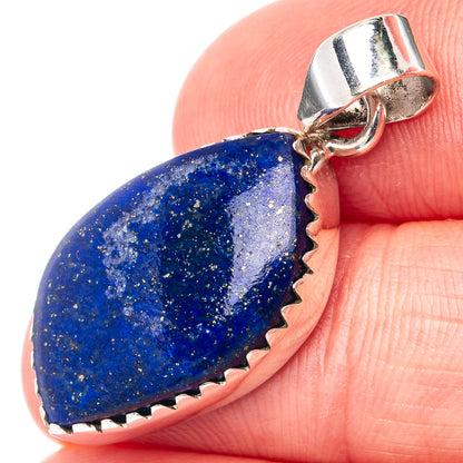 Lapis Lazuli Pendant 1 3/8" (.925 Sterling Silver)