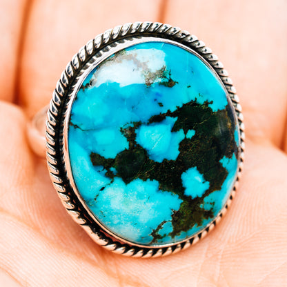 Premium Tibetan Turquoise Ring Size 10 (.925 Sterling Silver)