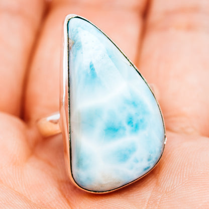 Larimar Ring Size 7.75 (.925 Sterling Silver)