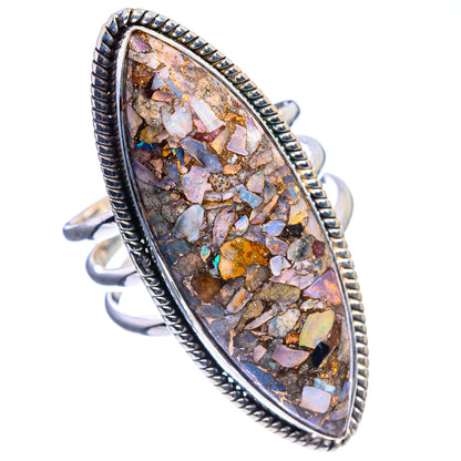 Huge Brecciated Ethiopian Opal Ring Size 10.5 (925 Sterling Silver) R142499