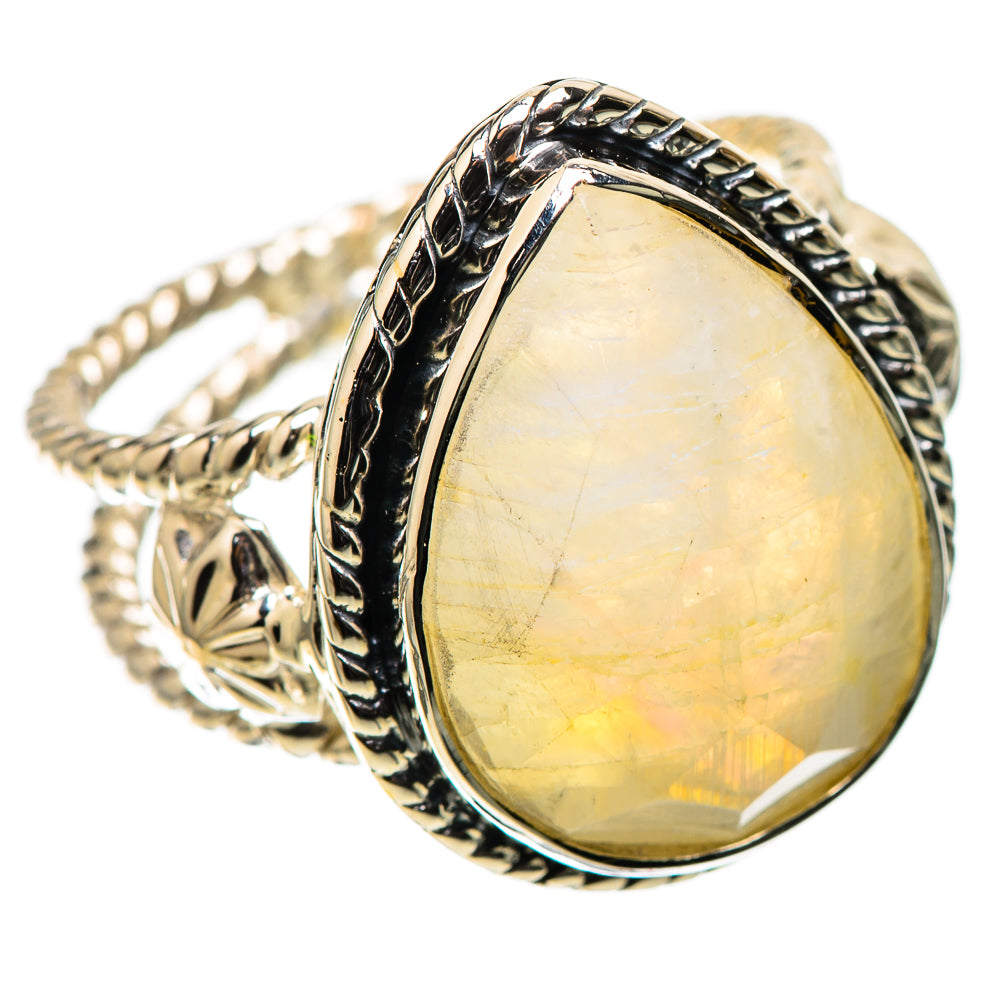 Premium Rainbow Moonstone Ring Size 9 (925 Sterling Silver) RING138097