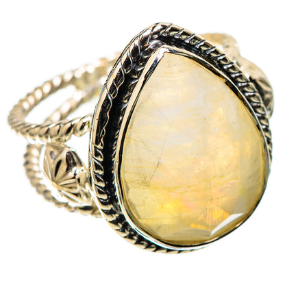 Premium Rainbow Moonstone Ring Size 9 (925 Sterling Silver) RING138097