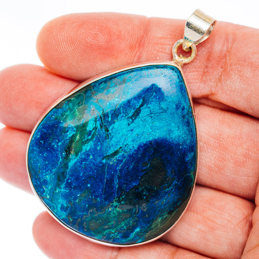 Premium Shattuckite Pendant 2 1/4" (.925 Sterling Silver)