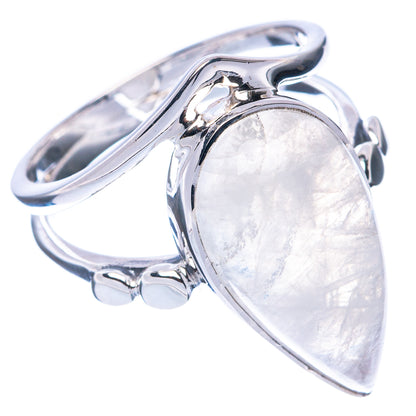 Premium Rainbow Moonstone 925 Sterling Silver Ring Size 7.75 (925 Sterling Silver) R2703