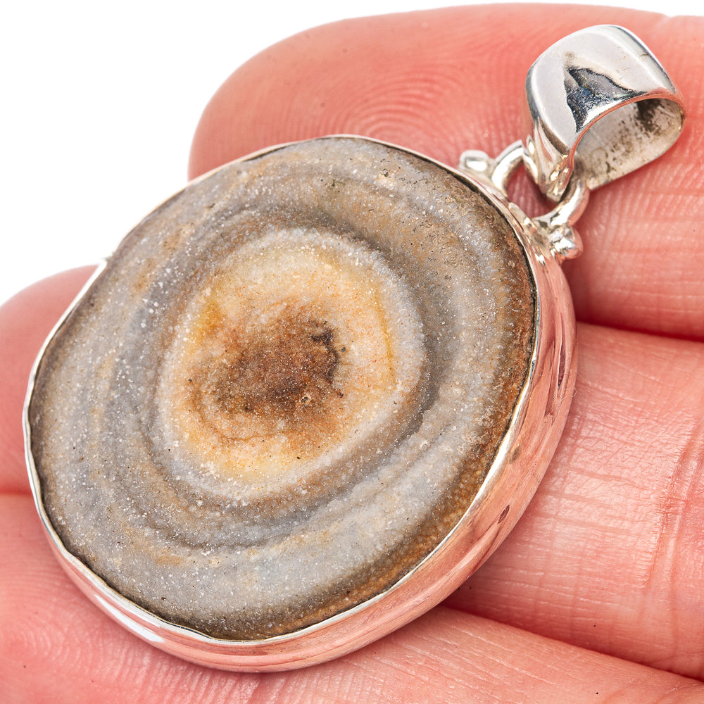 Desert Druzy Pendant 1 1/2" (925 Sterling Silver) P40856