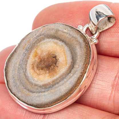 Desert Druzy Pendant 1 1/2" (925 Sterling Silver) P40856
