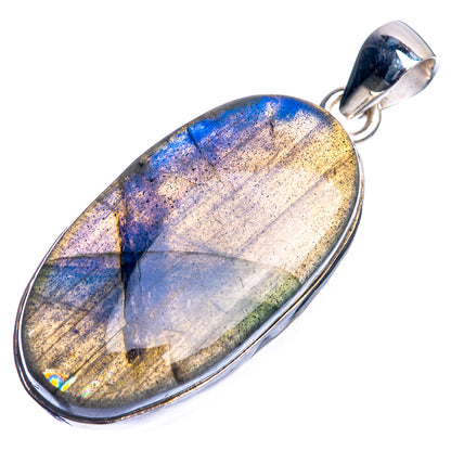 Labradorite Pendant 1 3/4" (925 Sterling Silver) P39054