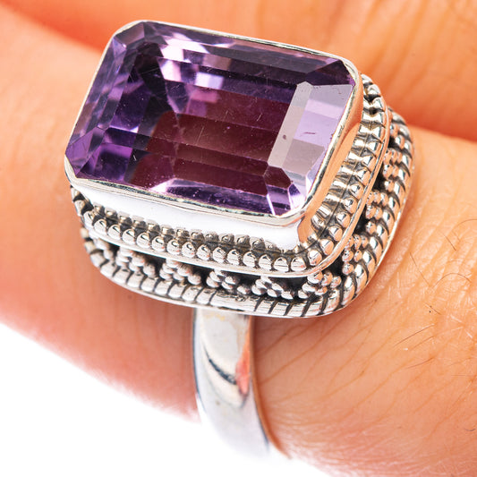 Amethyst Ring Size 7.75 (925 Sterling Silver) R144904