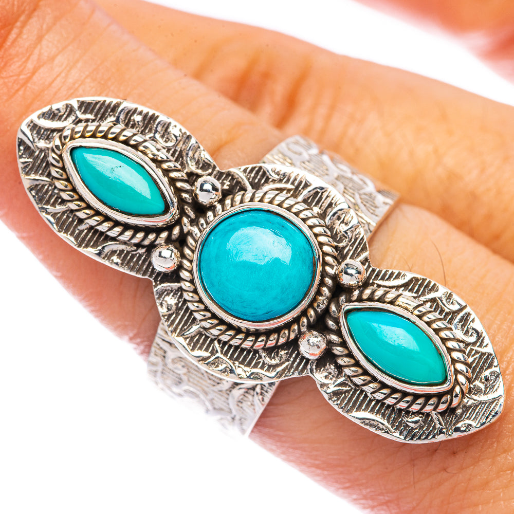 Large Sleeping Beauty Turquoise Ring Size 9 (925 Sterling Silver) R144951