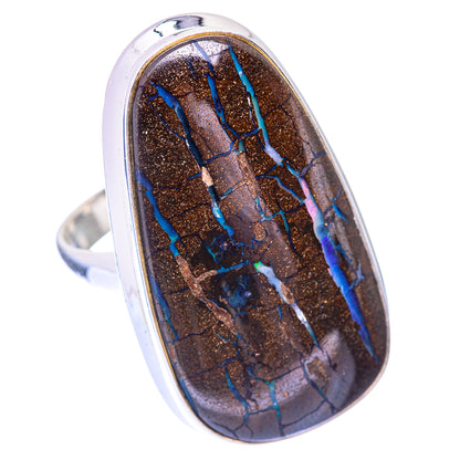 Large Boulder Opal Ring Size 9 (925 Sterling Silver) R140992
