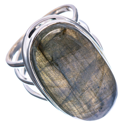Premium Labradorite Ring Size 7.25 (.925 Sterling Silver)