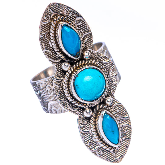 Large Sleeping Beauty Turquoise Ring Size 7 (925 Sterling Silver) R144654
