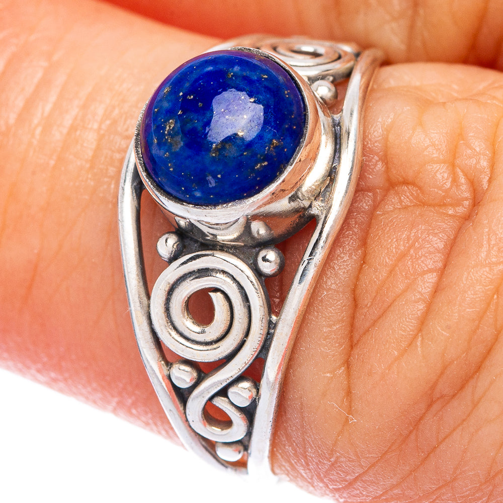 Lapis Lazuli Dainty Ring Size 6.25 (925 Sterling Silver) R145763