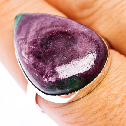 Fire Ruby Zoisite Ring Size 9.75 (.925 Sterling Silver)