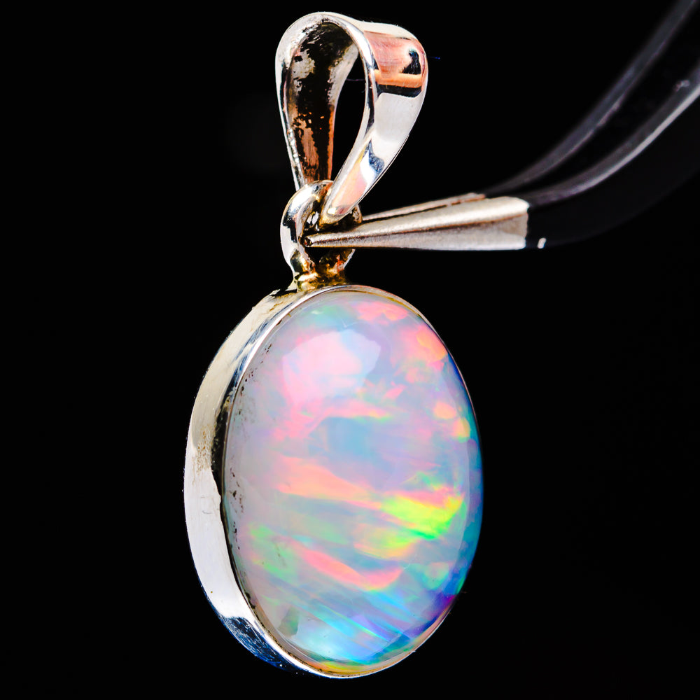 Premium Ethiopian Opal Pendant 1 1/8" (.925 Sterling Silver)