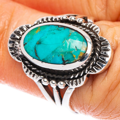 Arizona Turquoise Ring Size 6 (925 Sterling Silver) R2464