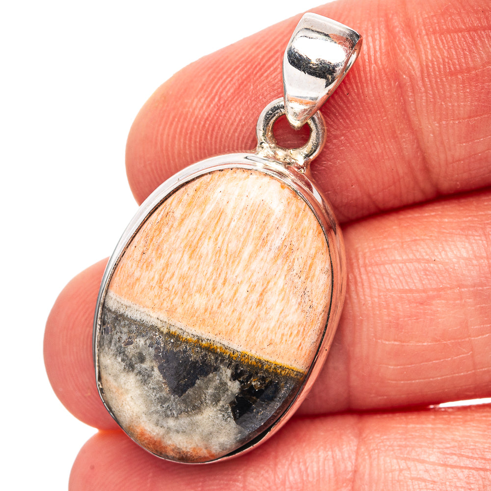 Celestobarite Pendant 1 3/8" (.925 Sterling Silver)