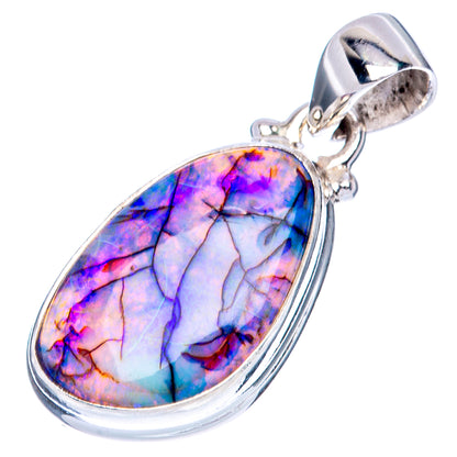 Value Rare Sterling Opal Pendant 1 1/4" (925 Sterling Silver) P42041