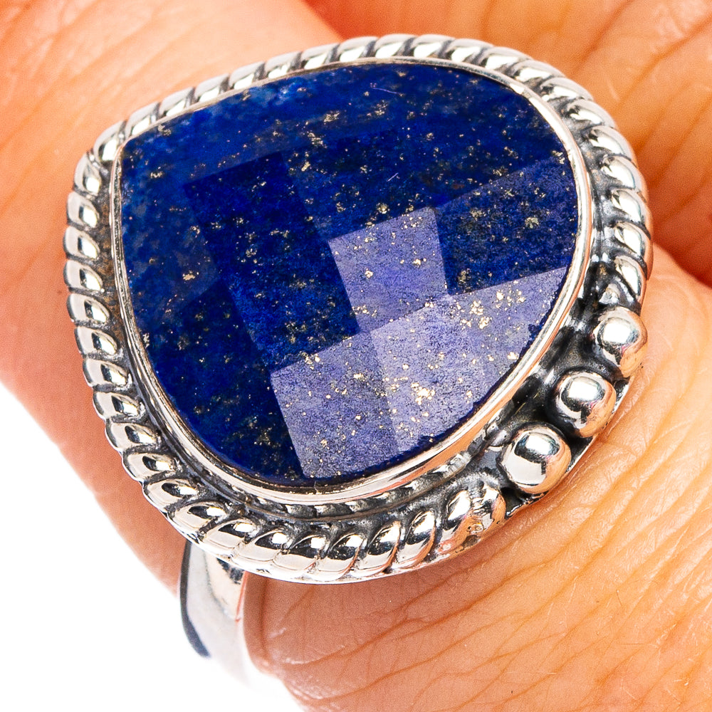 Premium Lapis Lazuli Ring Size 6.75 (.925 Sterling Silver)