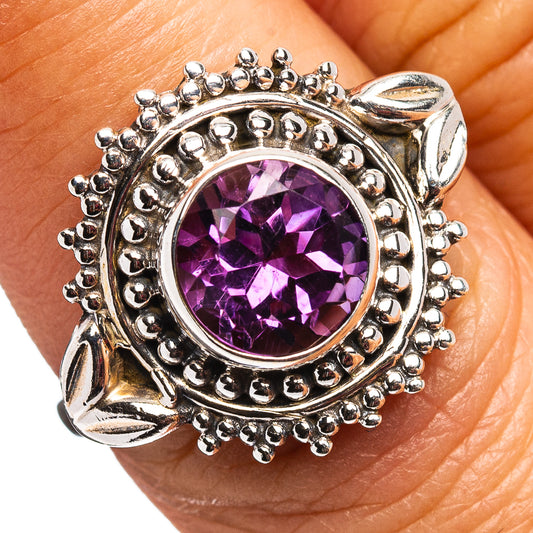 Amethyst Ring Size 7.5 (.925 Sterling Silver)