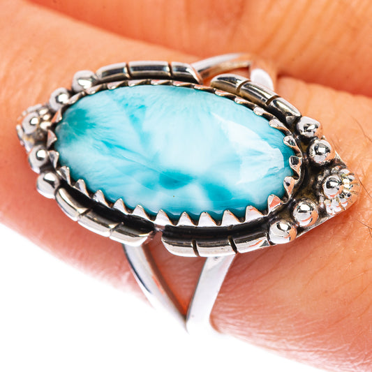 Larimar Ring Size 8.25 (925 Sterling Silver) R144559