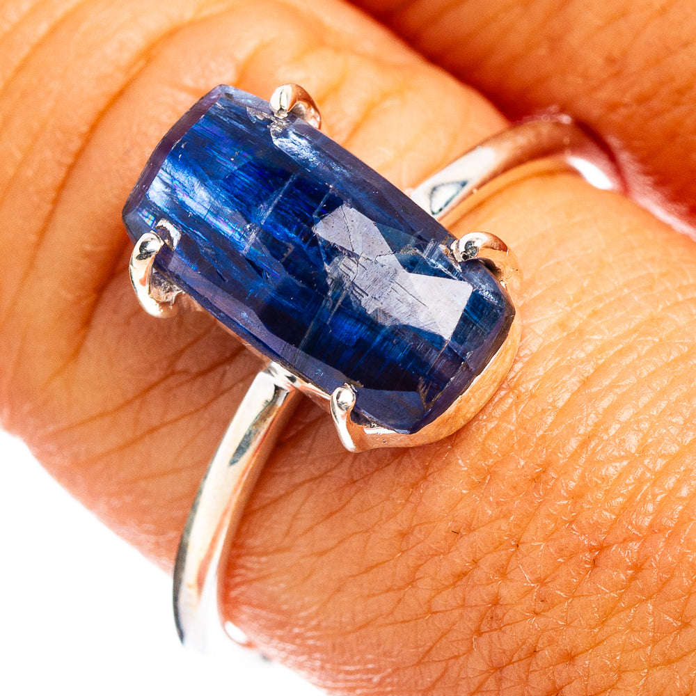 Faceted Kyanite Ring Size 9 (.925 Sterling Silver)