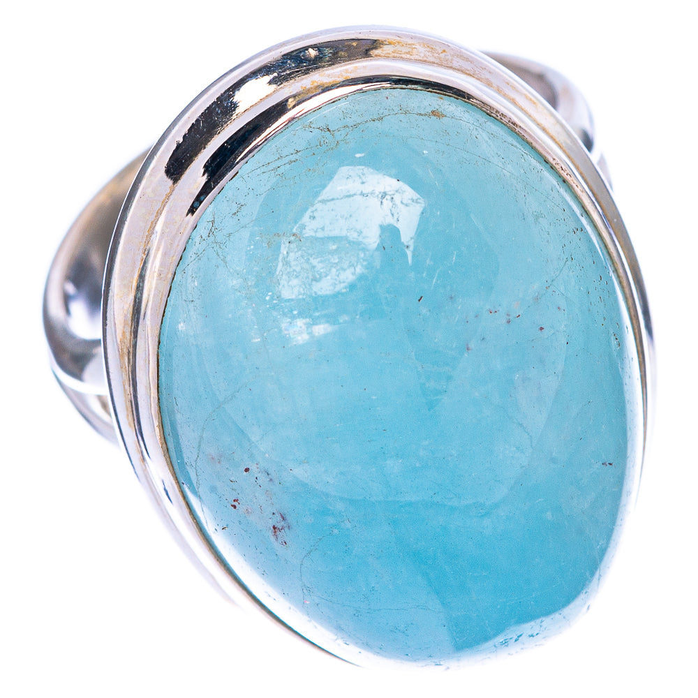 Natural Aquamarine Ring Size 6 (925 Sterling Silver) R1582