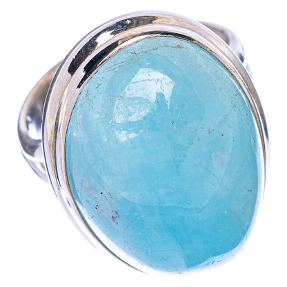 Natural Aquamarine Ring Size 6 (925 Sterling Silver) R1582