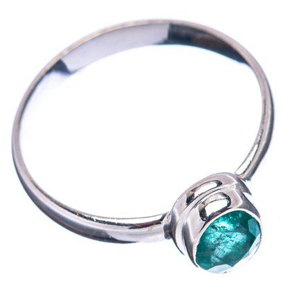 Premium Zambian Emerald Ring Size 9 (.925 Sterling Silver)