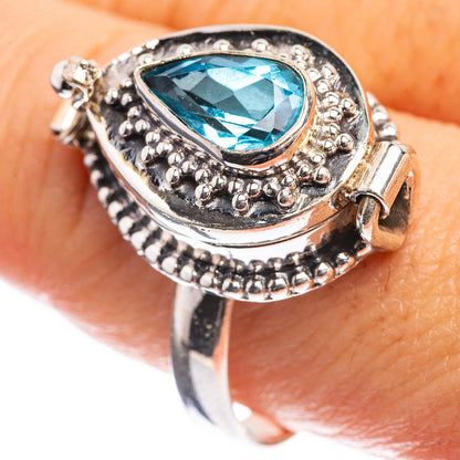 Poison Blue Topaz Ring Size 9.75 (925 Sterling Silver) R143092