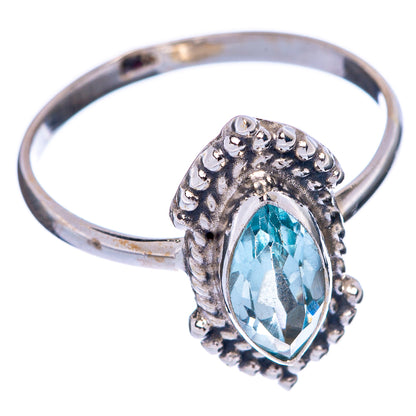 Blue Topaz Dainty Ring Size 7.75 (925 Sterling Silver) R145645