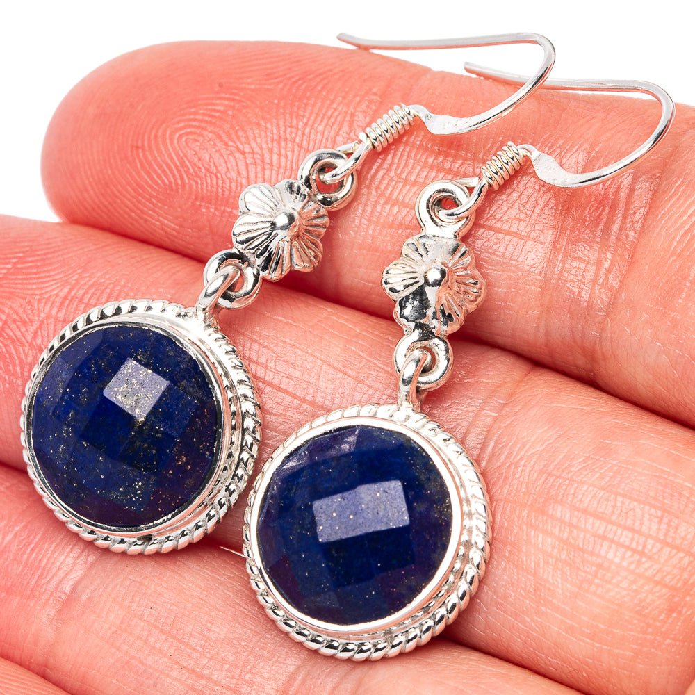 Asc Premium Lapis Lazuli Earrings 1 3/4" (925 Sterling Silver) E1327