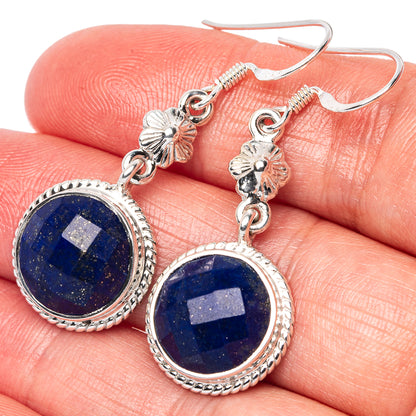Asc Premium Lapis Lazuli Earrings 1 3/4" (925 Sterling Silver) E1327