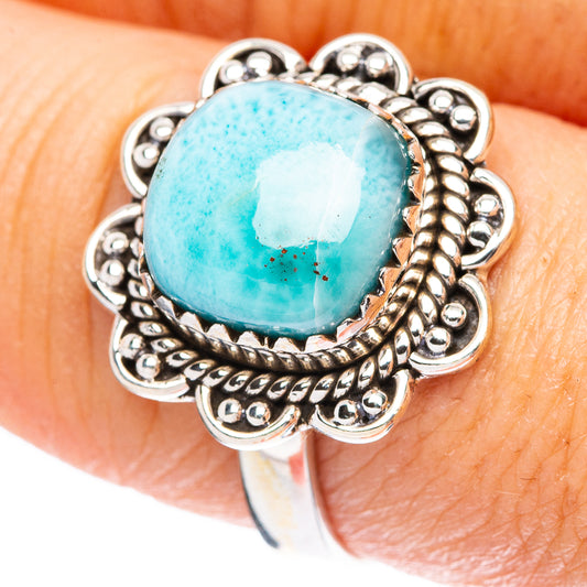Larimar Ring Size 8 (925 Sterling Silver) R4560